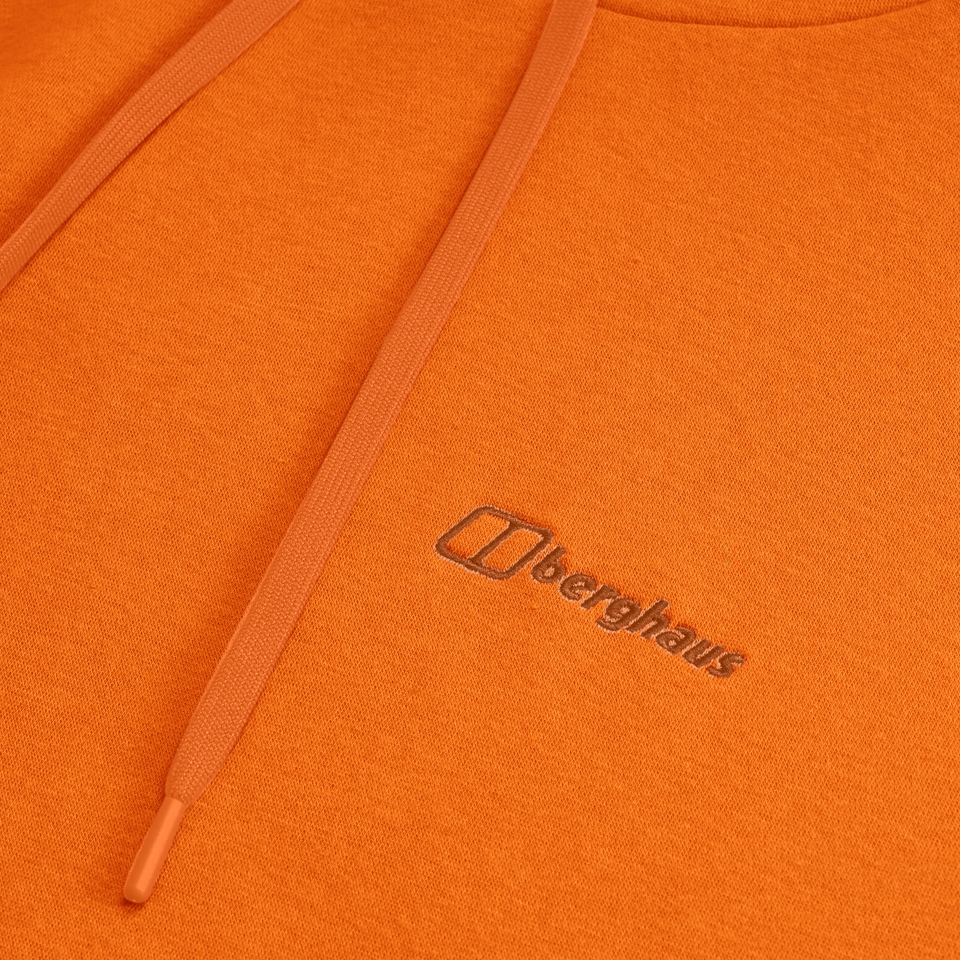 Men's Small Logo Hoody - Orange