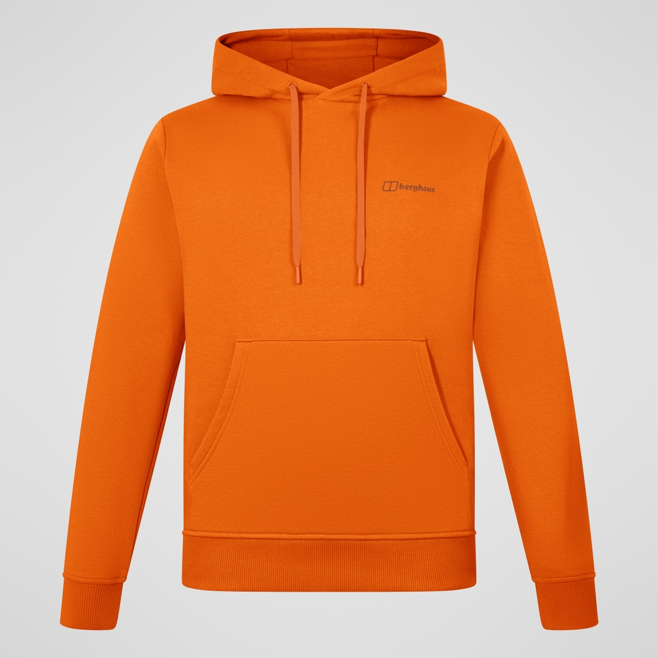 Men's Small Logo Hoody - Orange