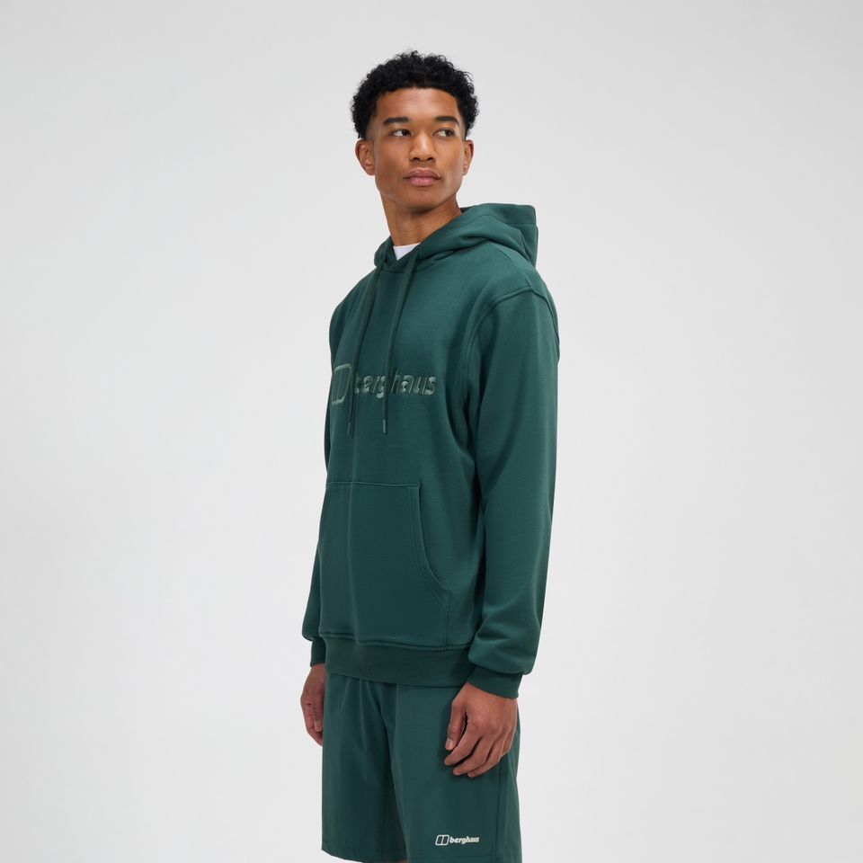 BERGHAUS M LOGO HOODY LIGHT DKGRN/DKGRN