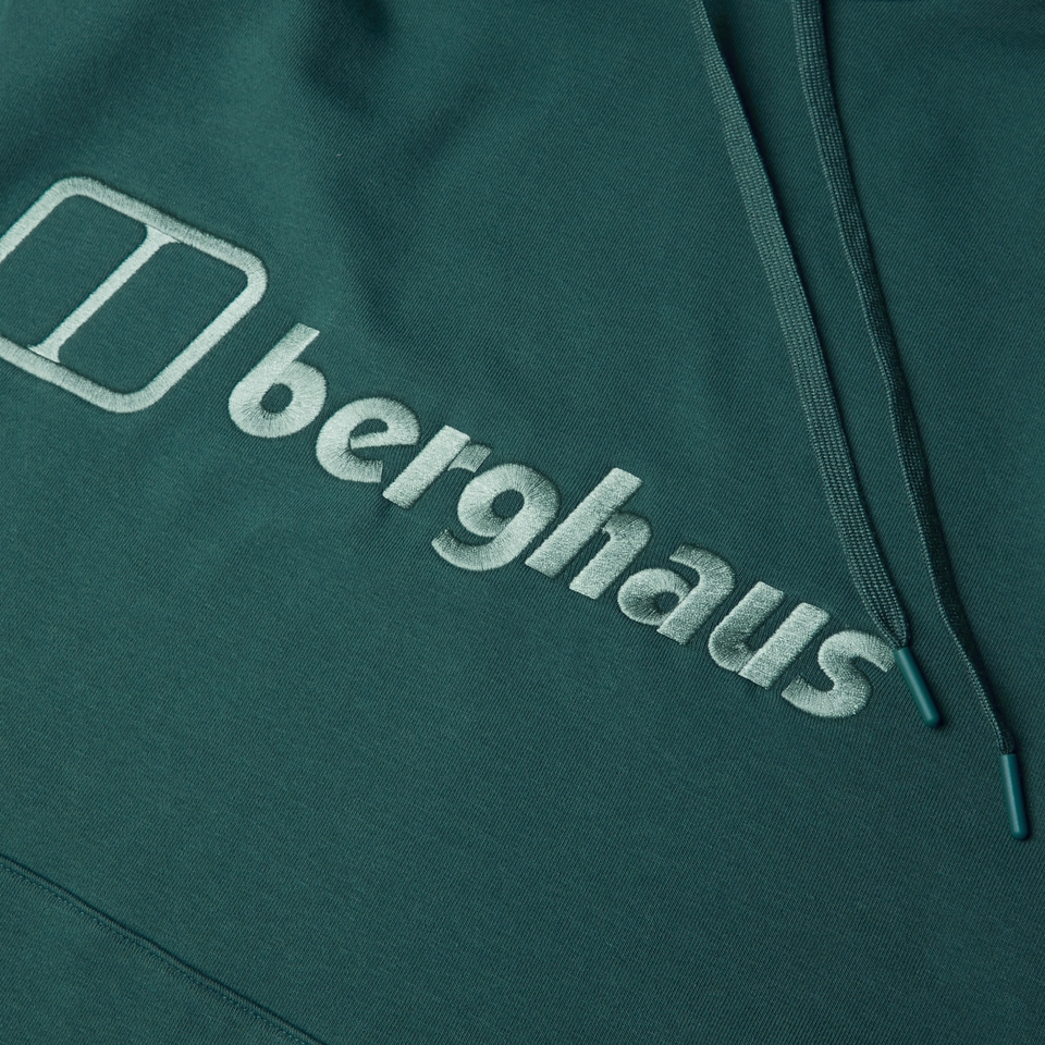 BERGHAUS M LOGO HOODY LIGHT DKGRN/DKGRN