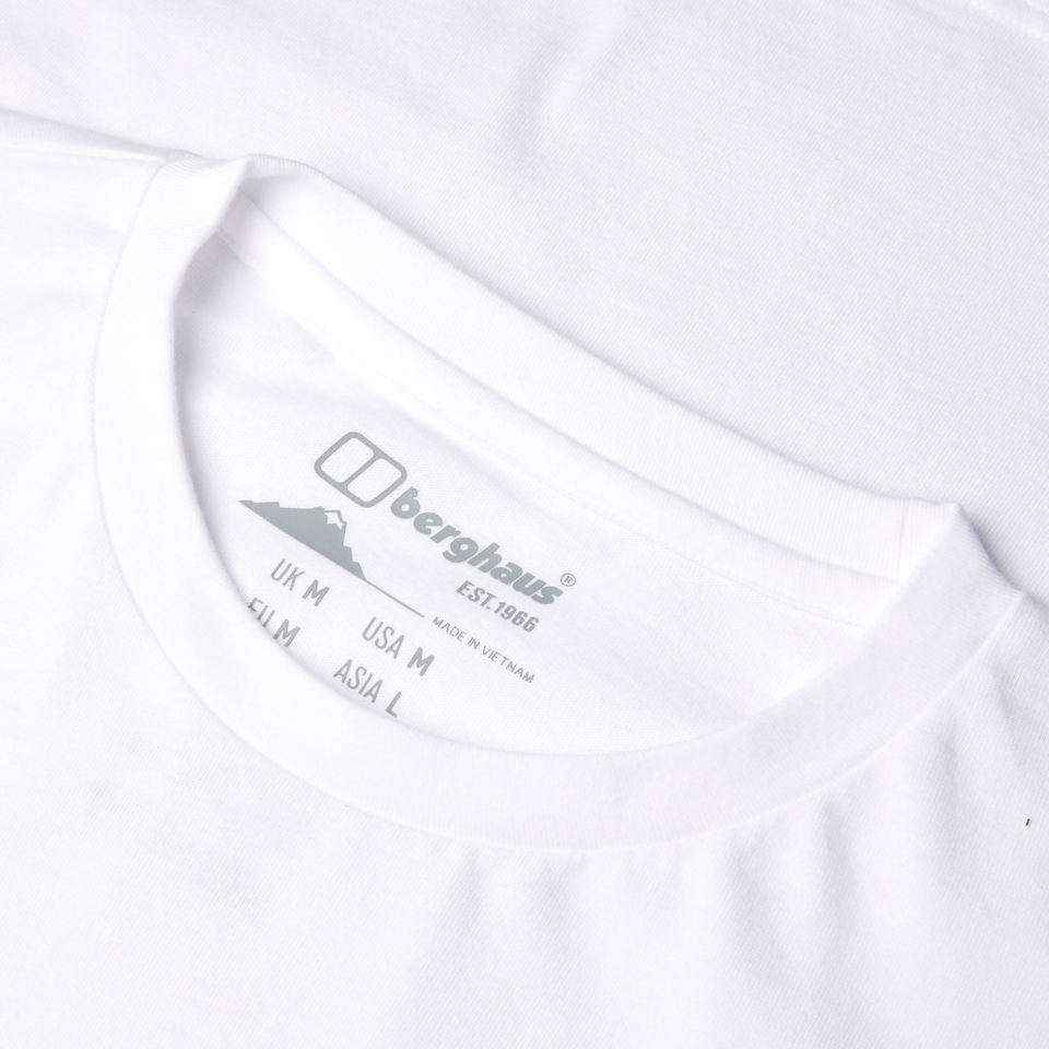 Berghaus Big Logo Langarm Shirt für Herren - Weiß
