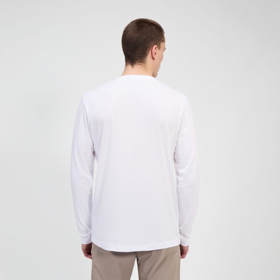 Berghaus Big Logo Langarm Shirt für Herren - Weiß