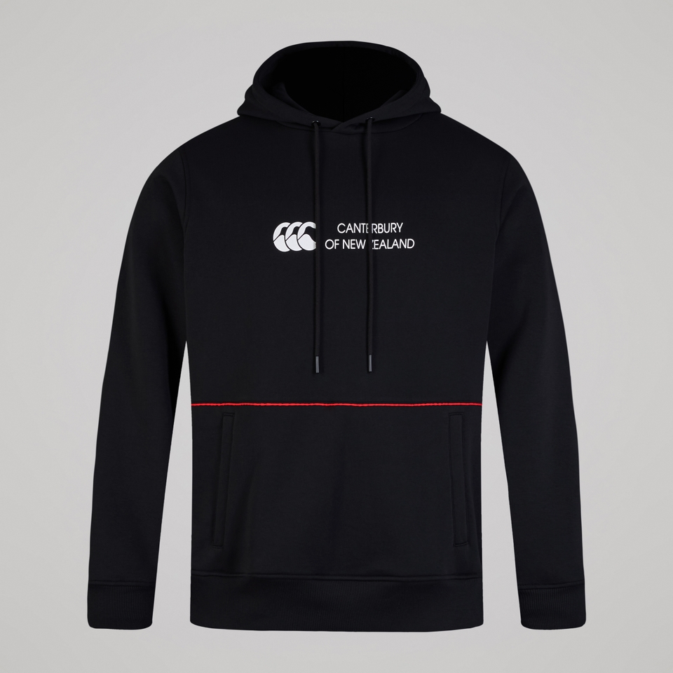 MENS LEGENDS PANEL HOODY BLACK