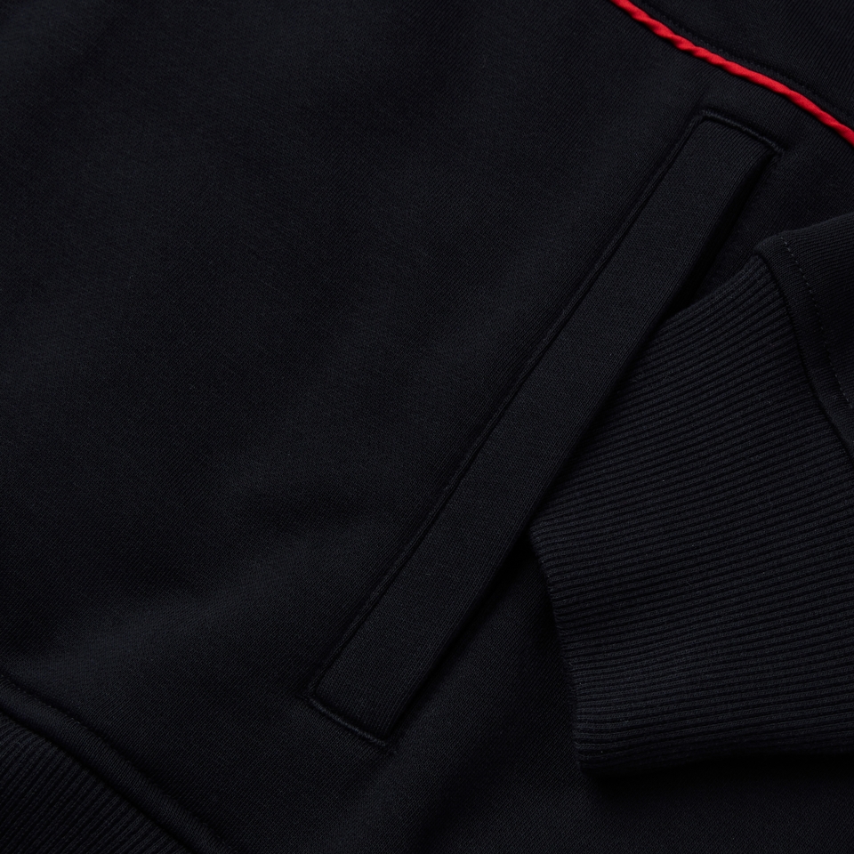 MENS LEGENDS PANEL HOODY BLACK