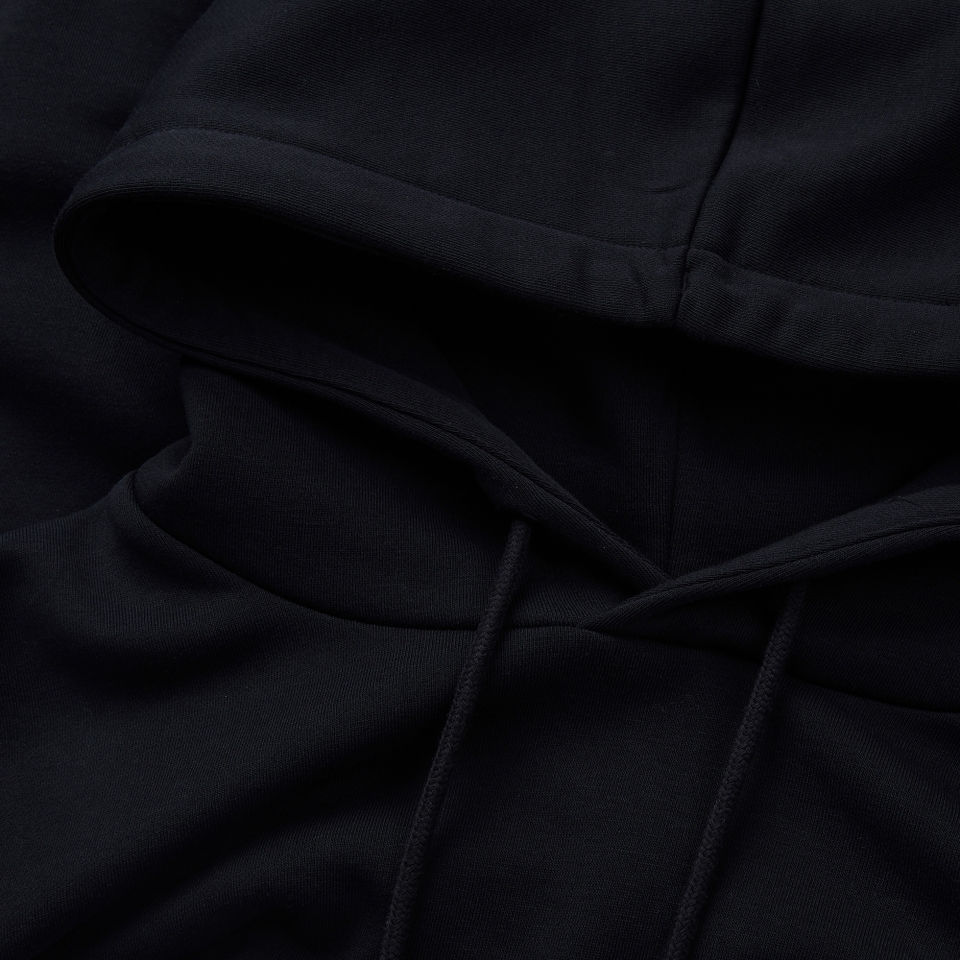 MENS LEGENDS PANEL HOODIE BLACK