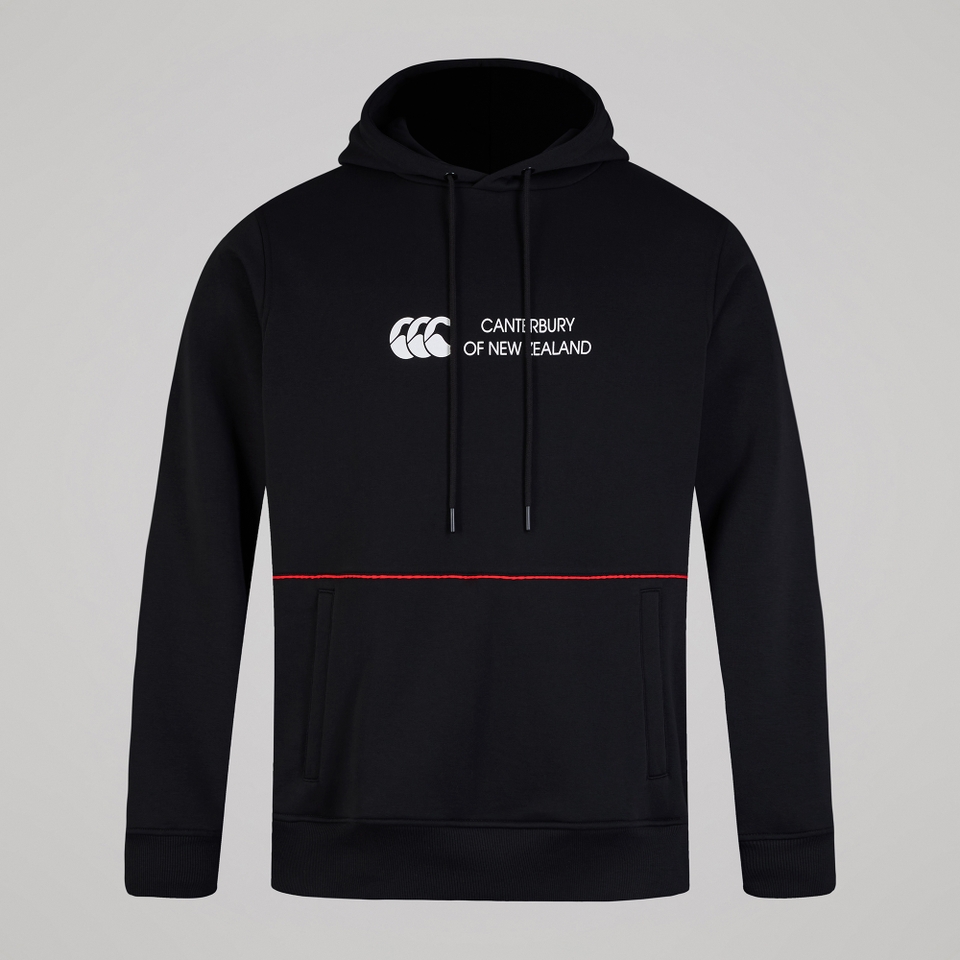 MENS LEGENDS PANEL HOODIE BLACK