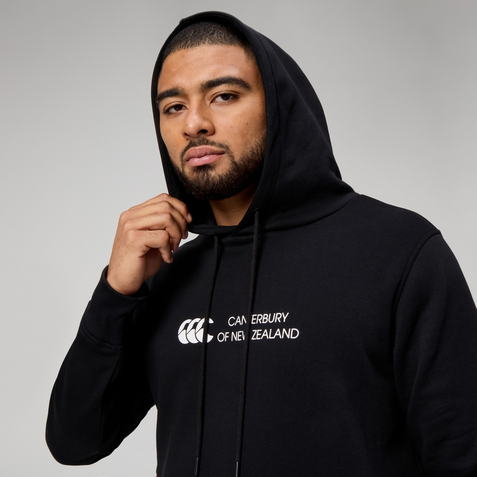 MENS LEGENDS PANEL HOODY BLACK