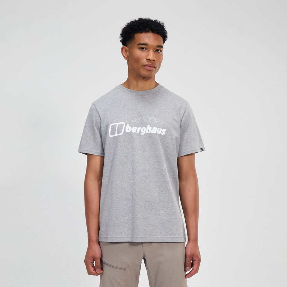 Mountain Checklist Kurzarm Shirt für Herren - Grau
