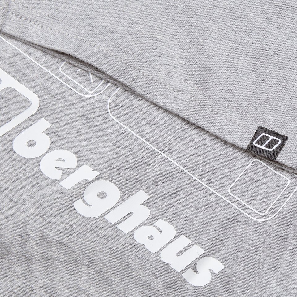 Mountain Checklist Kurzarm Shirt für Herren - Grau
