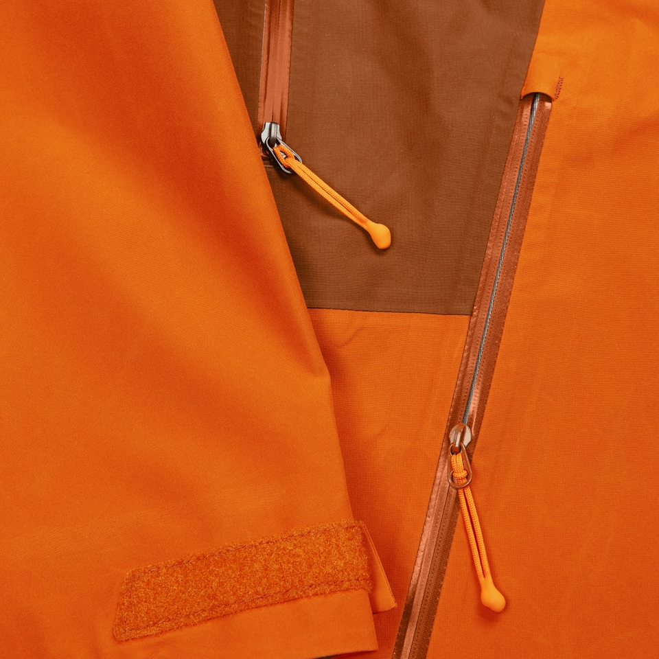 Wasserdichte Ridge-Seeker Herren-Jacke - Orange/Braun