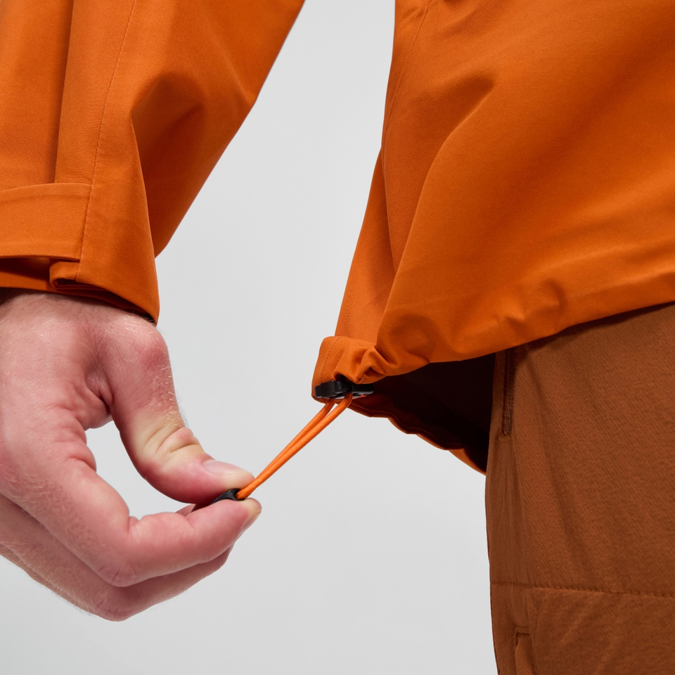 Wasserdichte Ridge-Seeker Herren-Jacke - Orange/Braun