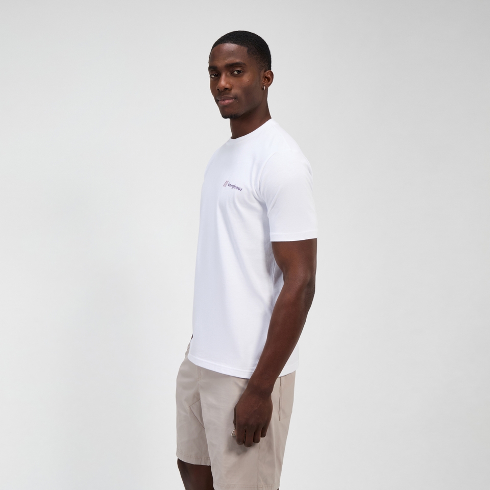 Unisex Sunned Peak Short Sleeve Tee - White