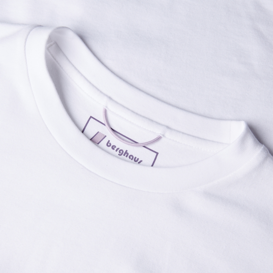 Unisex Sunned Peak Short Sleeve Tee - White