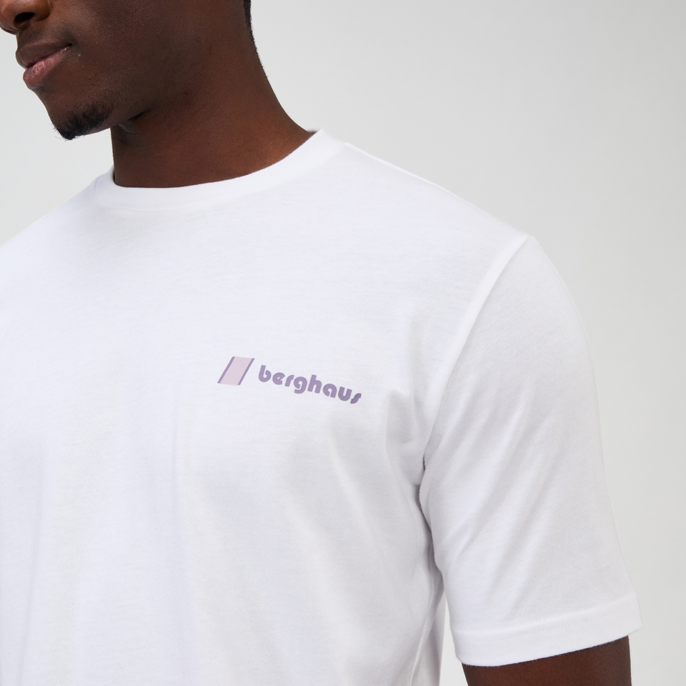 Unisex Sunned Peak Short Sleeve Tee - White