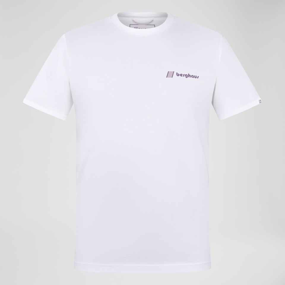 Unisex Sunned Peak Kurzarm Shirt - Weiß