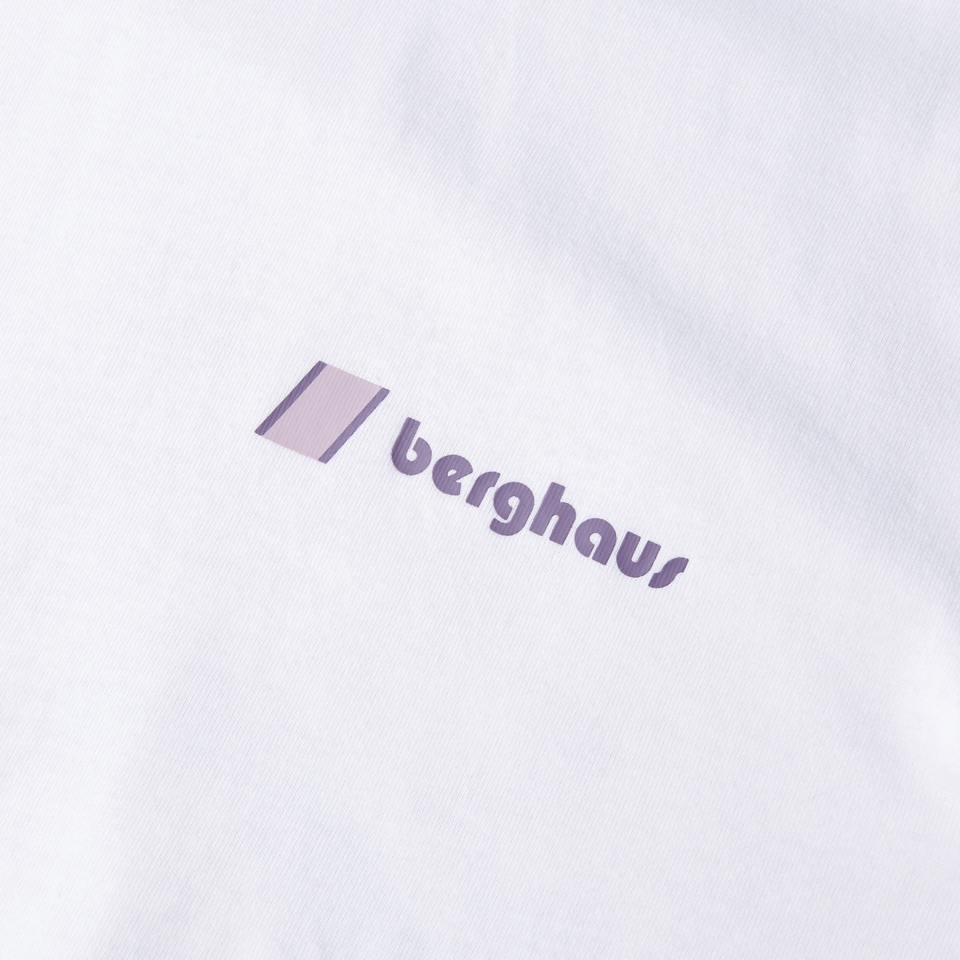 Unisex Sunned Peak Short Sleeve Tee - White