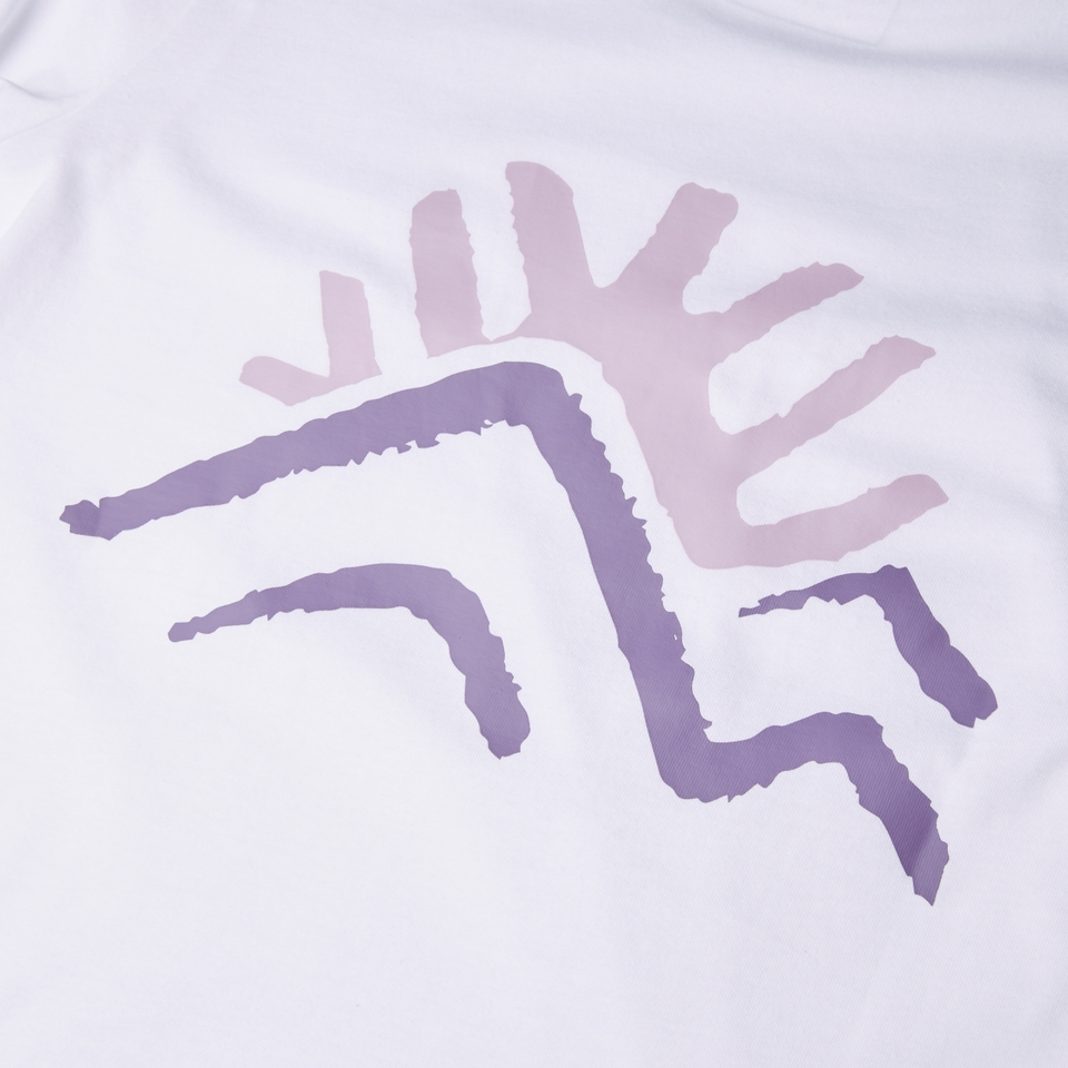 Unisex Sunned Peak Short Sleeve Tee - White