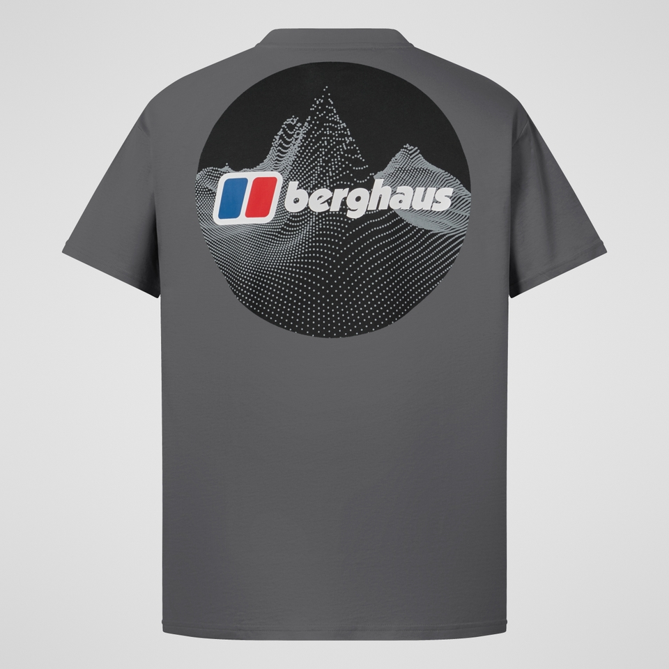 Dotted Mountain Tee für Herren - Grau