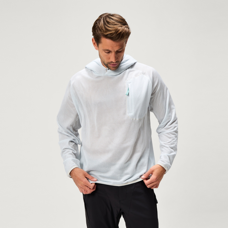 Men's SulTrac Breathable Hoodie - Cloud Blue