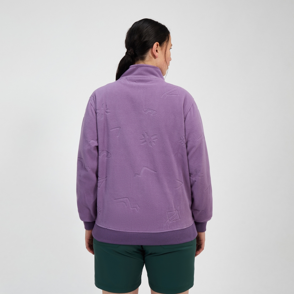 Unisex Daily Nature Interactive Fleece - Purple