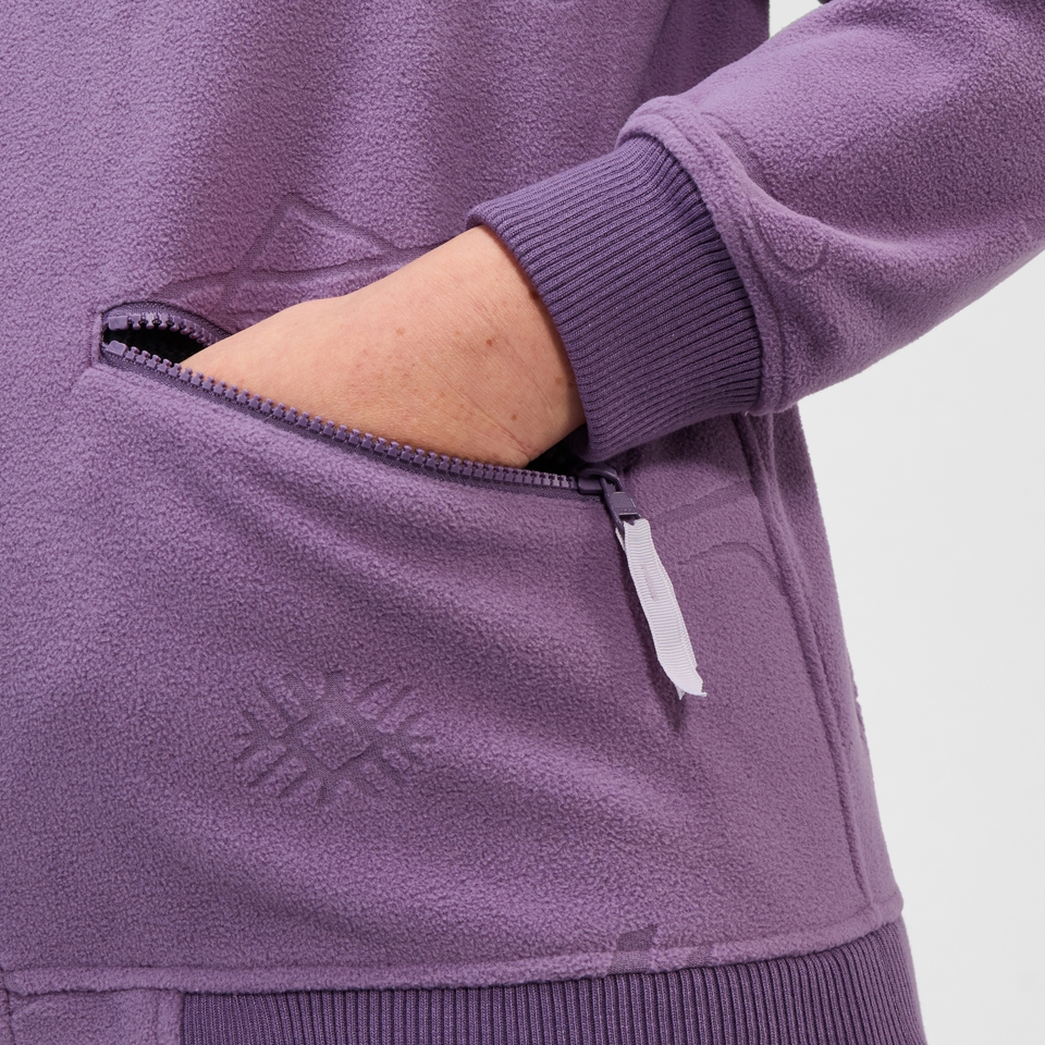 Unisex Daily Nature Interactive Fleece - Purple