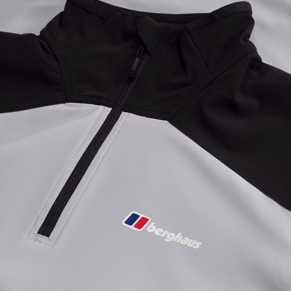 Men's Terrain Trek Half Zip Jacket - Black/Grey