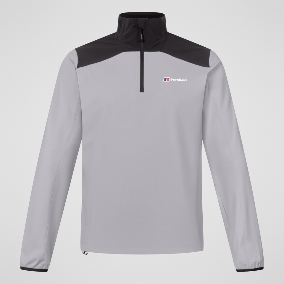 Men's Terrain Trek Half Zip Jacket - Black/Grey