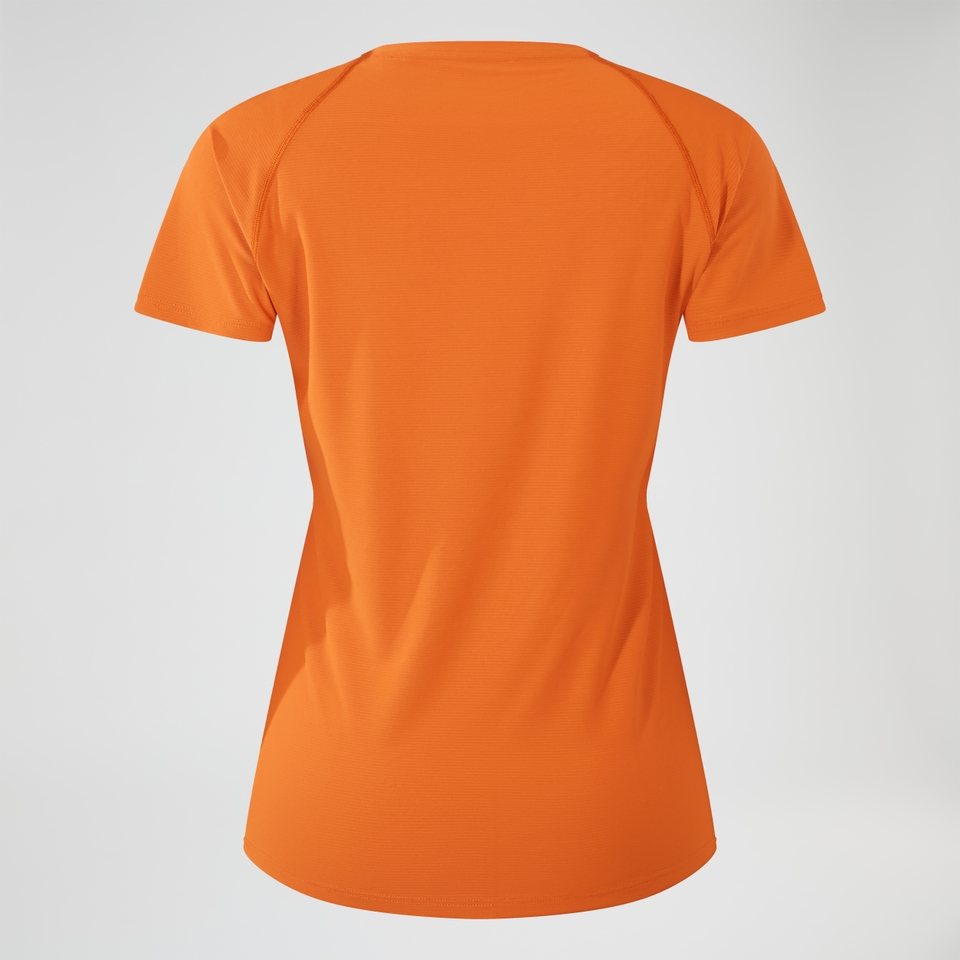 24/7 Short Sleeve Tech T-Shirt für Damen - Orange