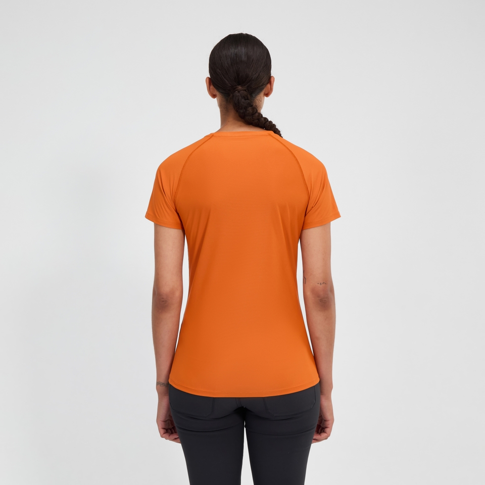 24/7 Short Sleeve Tech T-Shirt für Damen - Orange