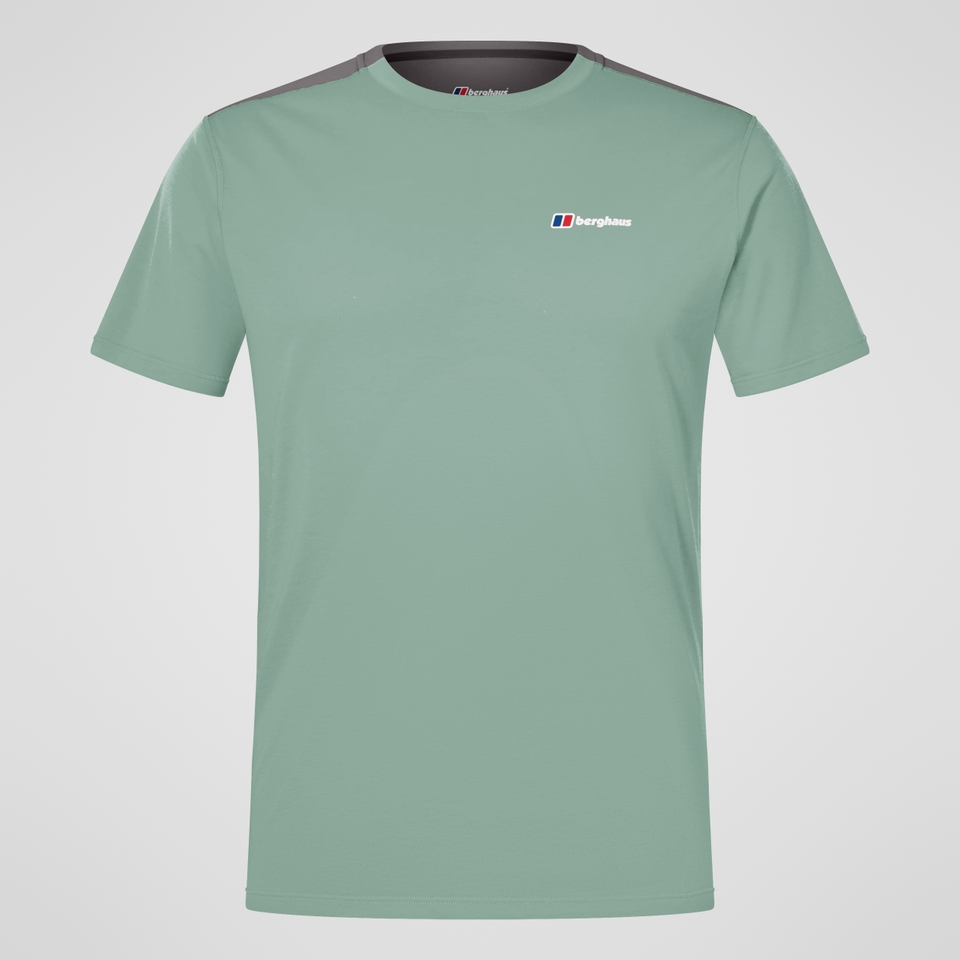 Terrain Trek Tech Tee  für Herren - Grün/Grau