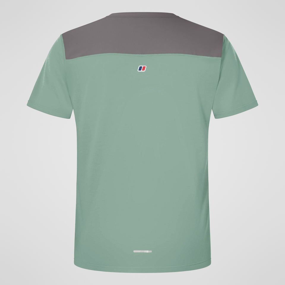 Terrain Trek Tech Tee  für Herren - Grün/Grau