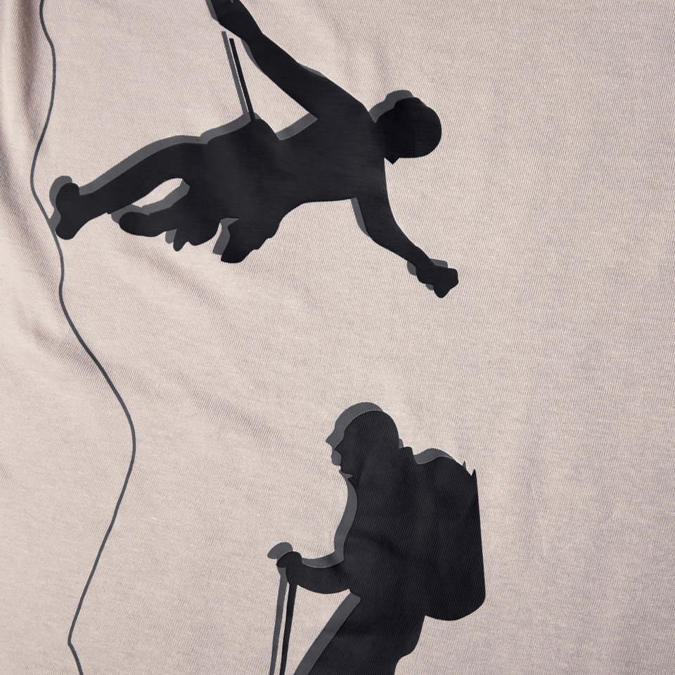 Men's Grappled Long Sleeve Tee - Grey