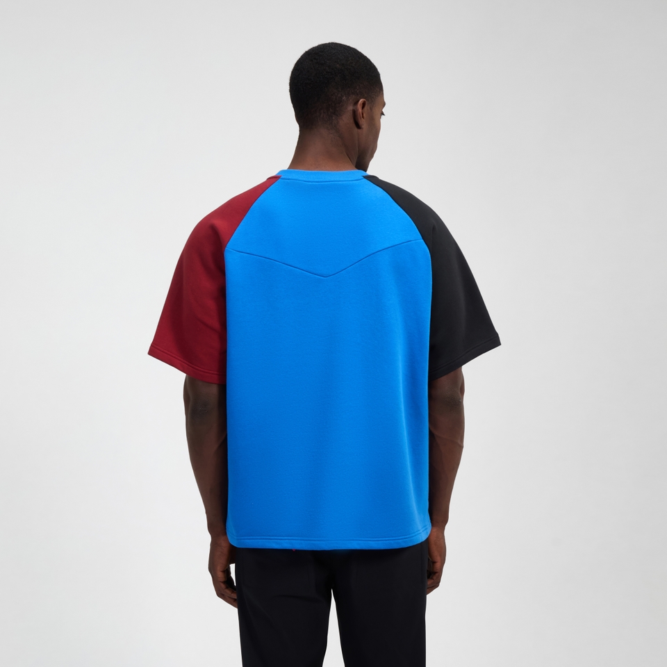 Unisex Storm 25 Kurzarm Shirt - Blau/Rot