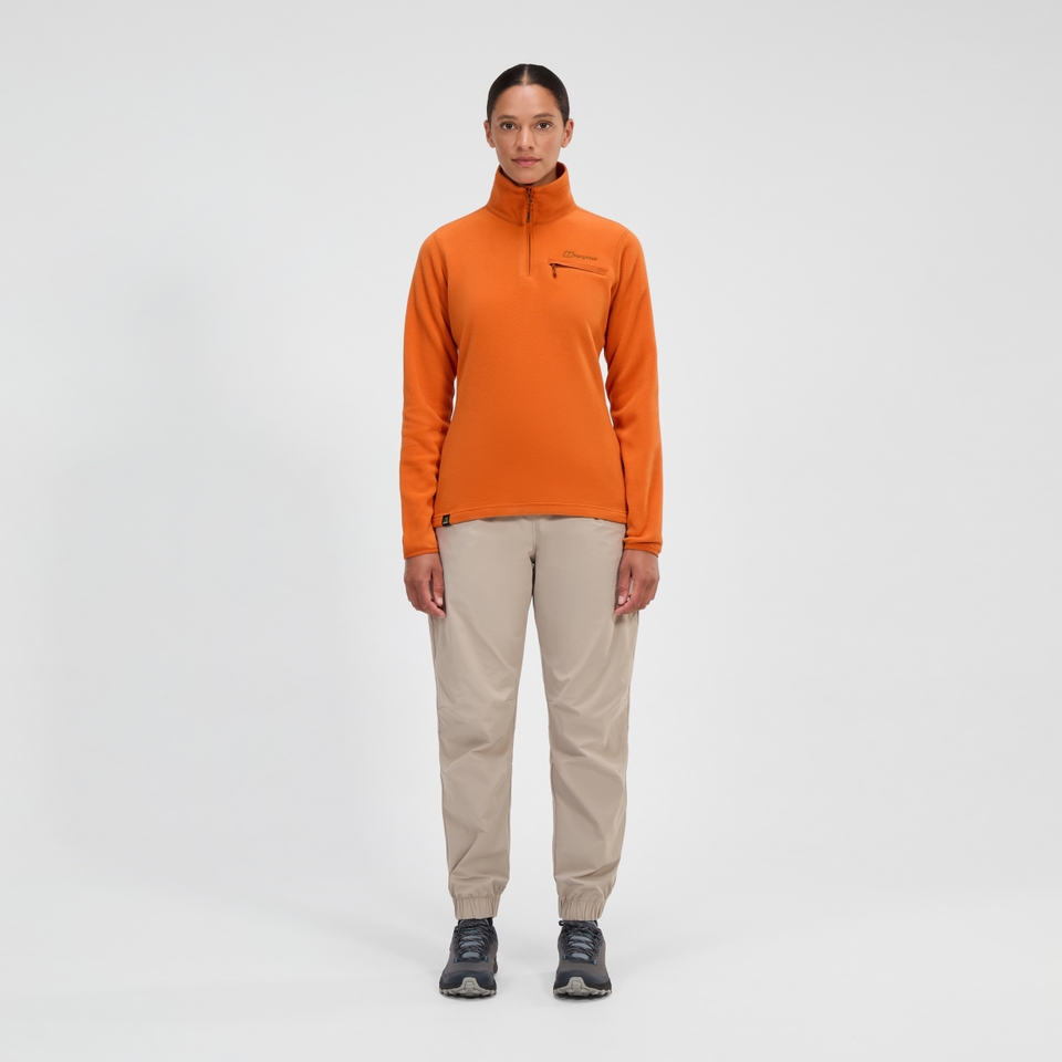 Women's Prism 2.0 Micro Half Zip Polartec Fleece - Orange