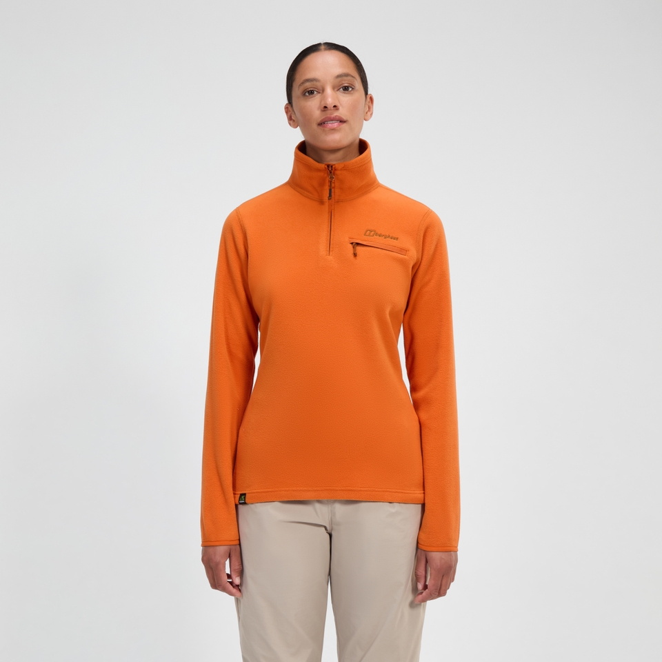 Women's Prism 2.0 Micro Half Zip Polartec Fleece - Orange