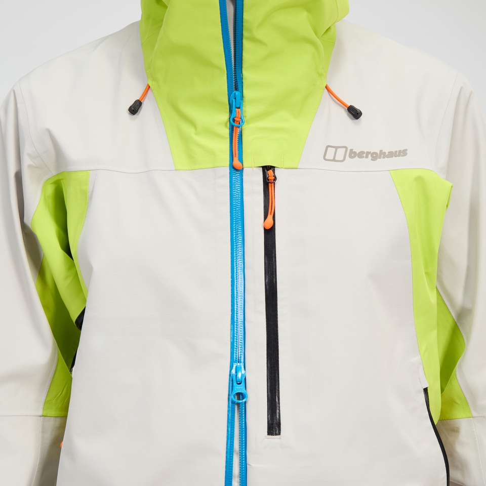 Women's Ridge-Seeker Waterproof Jacket - Grey/Yellow