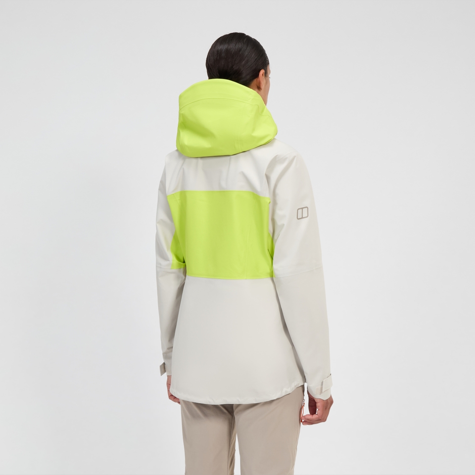 Women's Ridge-Seeker Waterproof Jacket - Grey/Yellow