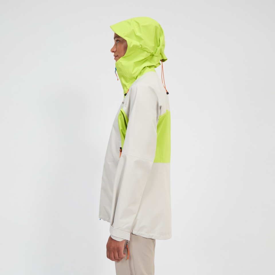 Women's Ridge-Seeker Waterproof Jacket - Grey/Yellow