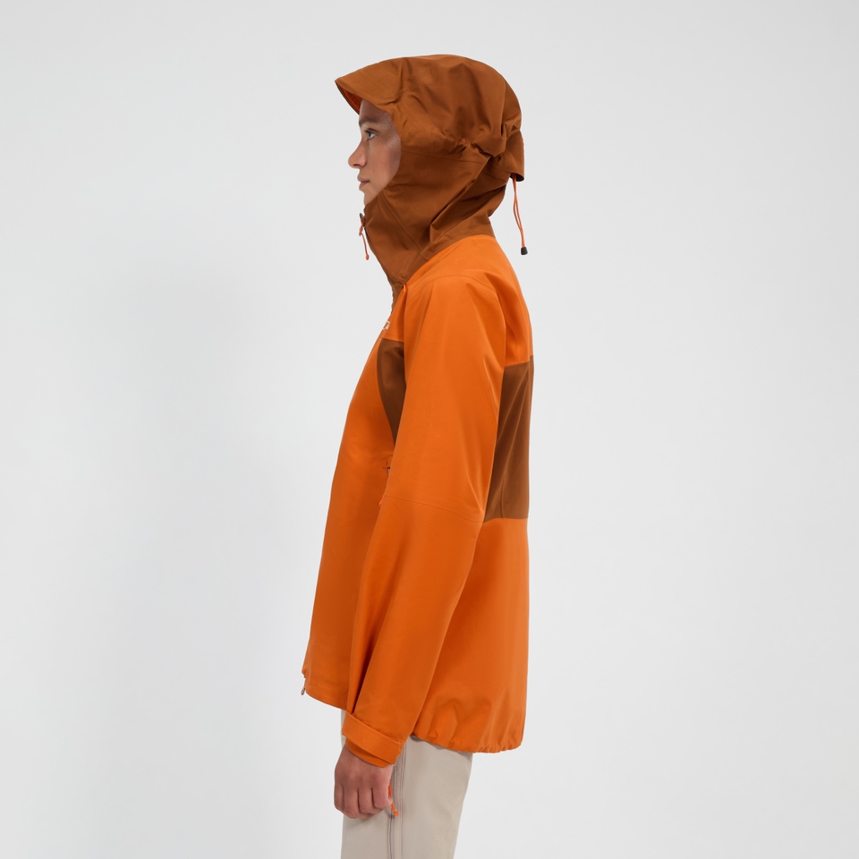 Women's Ridge-Seeker Waterproof Jacket - Orange/Brown