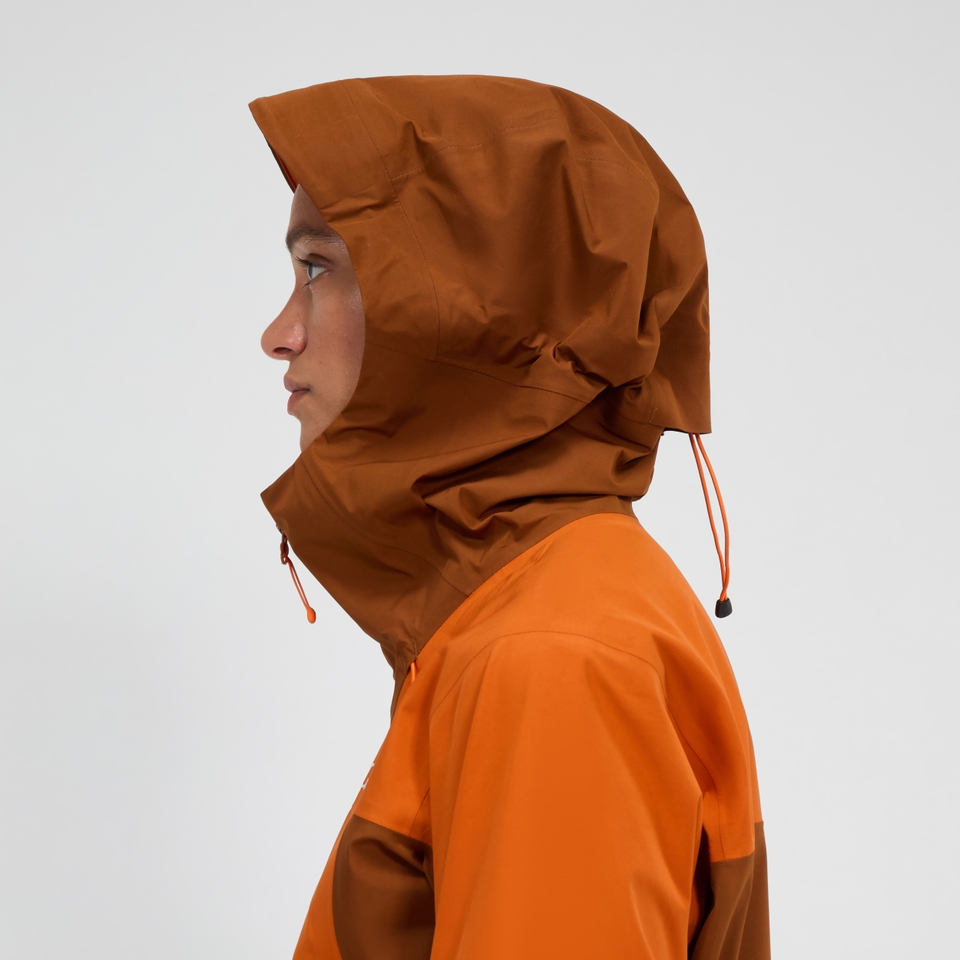 Women's Ridge-Seeker Waterproof Jacket - Orange/Brown