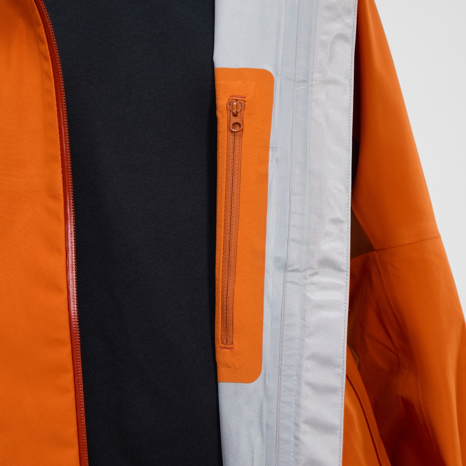 Women's Ridge-Seeker Waterproof Jacket - Orange/Brown