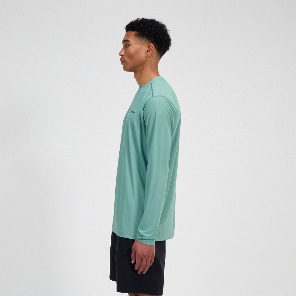 Men's 24/7 Crew Long Sleeve Tech Tee - Green