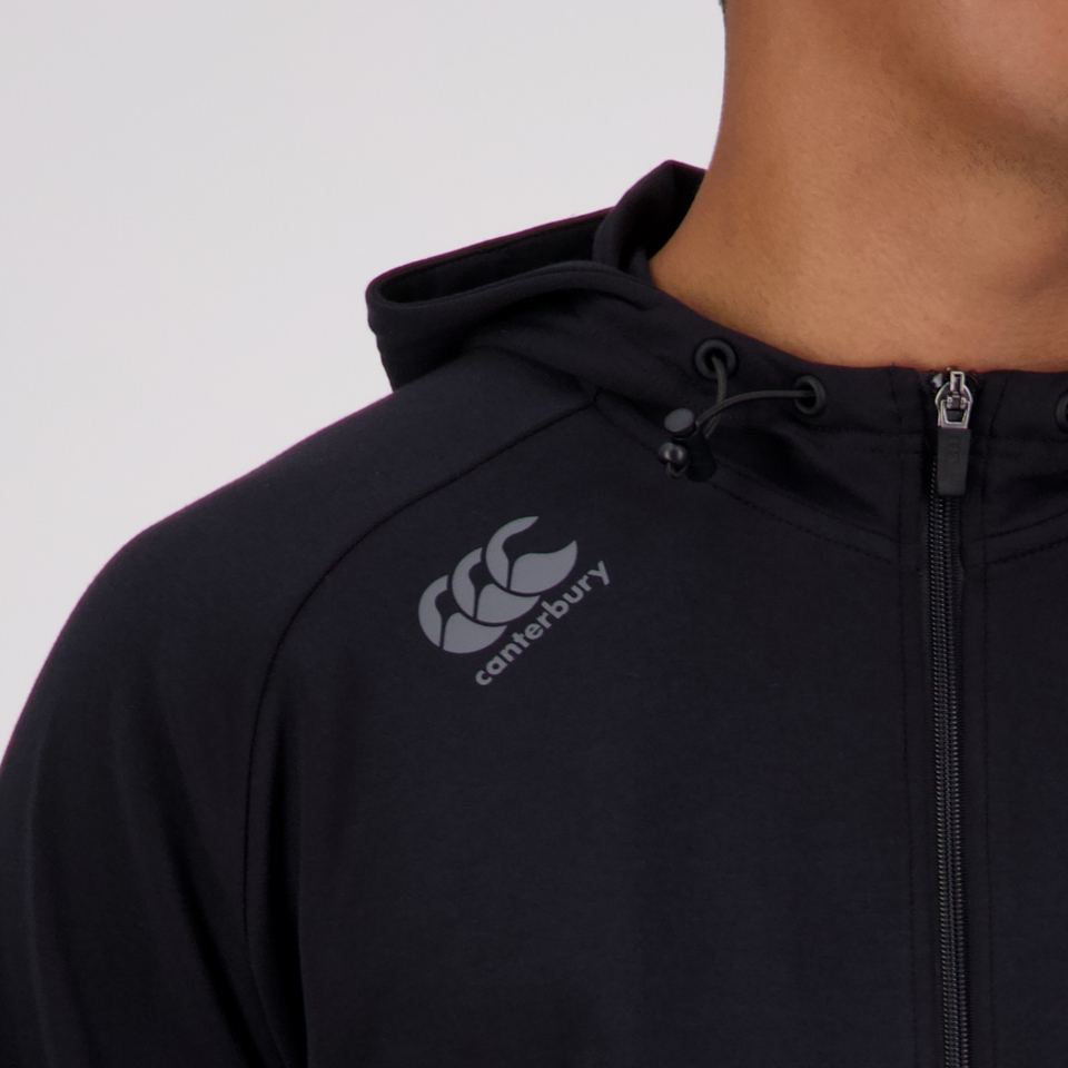 MENS VAPODRI FULL ZIP TEMPO HOODY BLACK