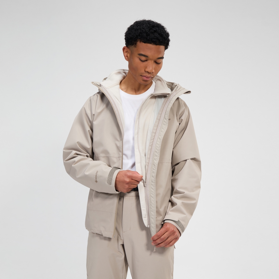 Wasserdichte Bramblfell Gemini Gore-Tex Herren 3in1-Jacke - Grau