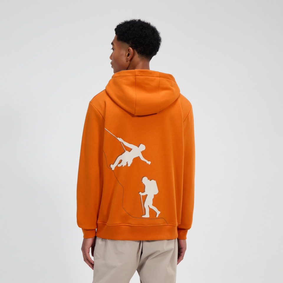 Grappled Kapuzenpullover für Herren - Orange