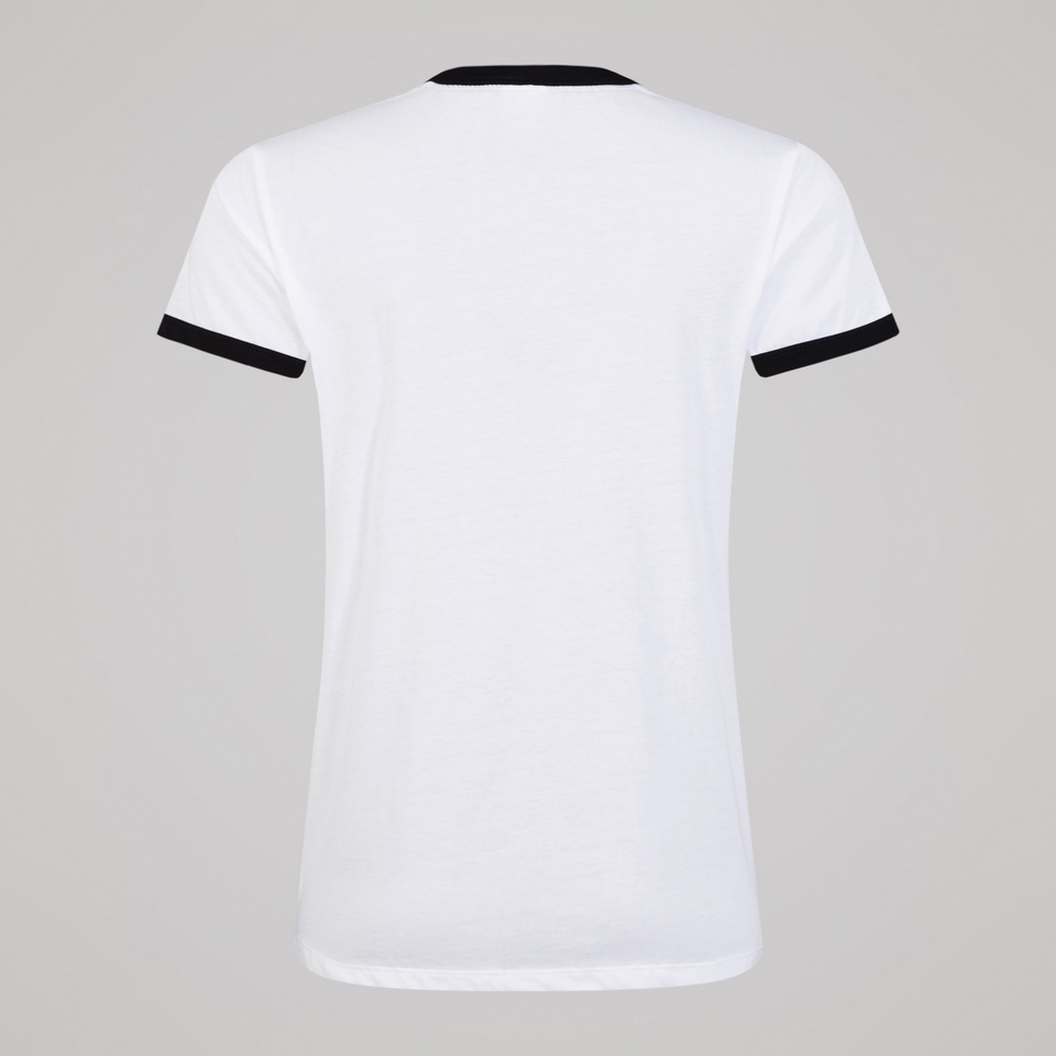 WOMENS LEGENDS RINGER TEE WHITE