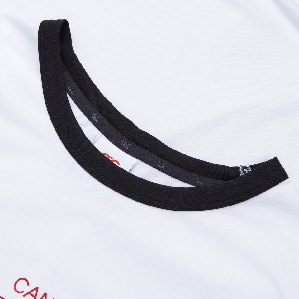 WOMENS LEGENDS RINGER TEE WHITE