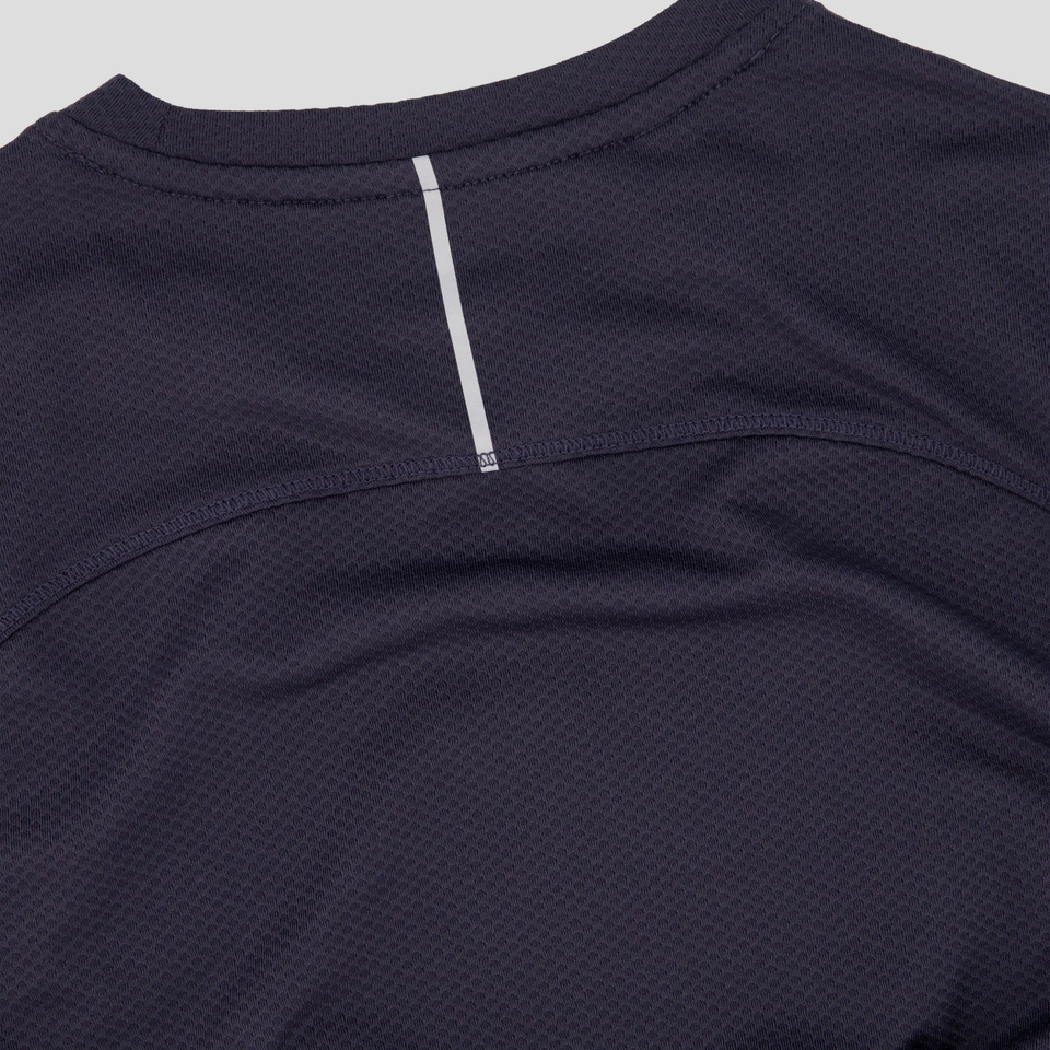JUNIOR UNISEX TEMPO+ PRINTED TRAINING TEE NAVY