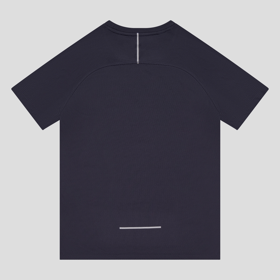 JUNIOR UNISEX TEMPO+ PRINTED TRAINING TEE NAVY