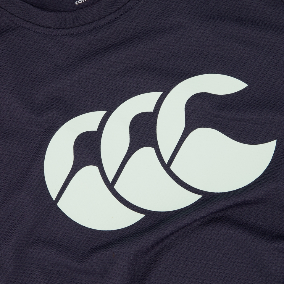 JUNIOR UNISEX TEMPO+ PRINTED TRAINING TEE NAVY